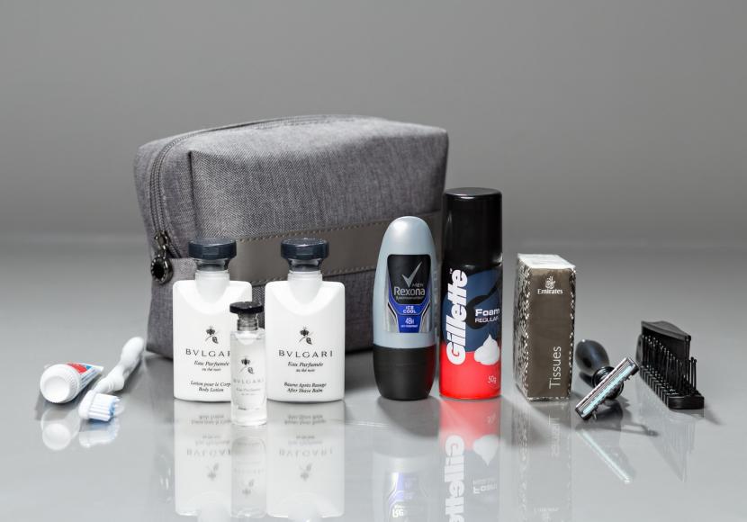 Emirates First class gets a new Bvlgari amenity kit and