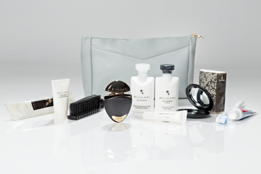 Emirates First class gets a new Bvlgari amenity kit and