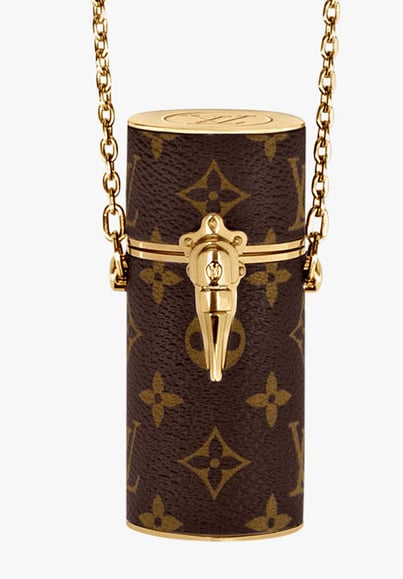 Louis Vuitton's monogram lipstick case is an accessory you never