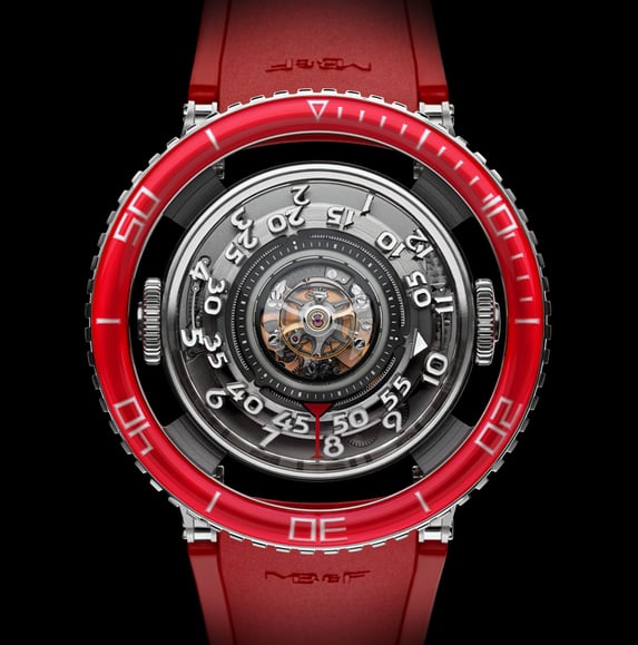 MB&F HM7 Aquapod Platinum Red watch (4)