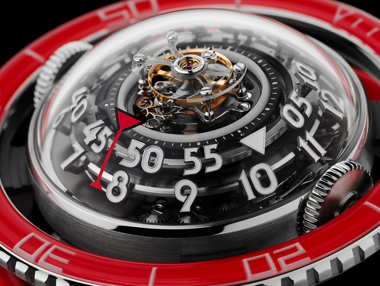 MB&F HM7 Aquapod Platinum Red watch (5)