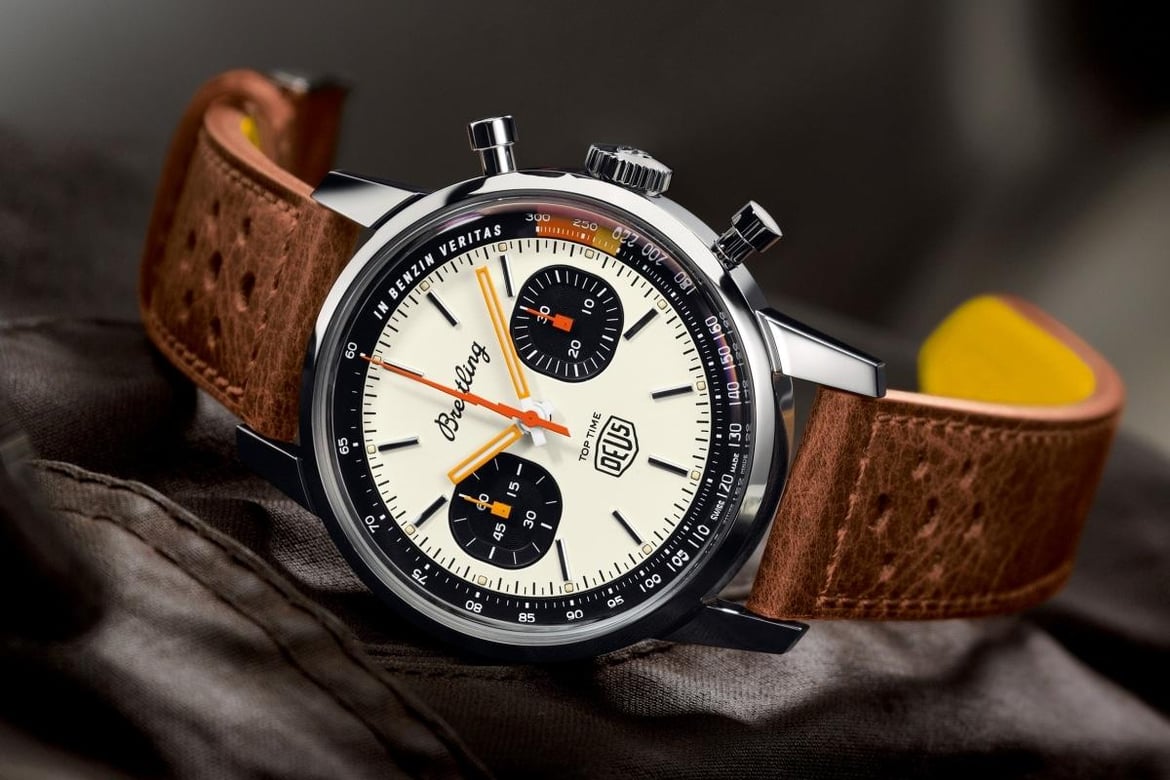 Breitling has teamed up with Deus Ex Machina to create a retro