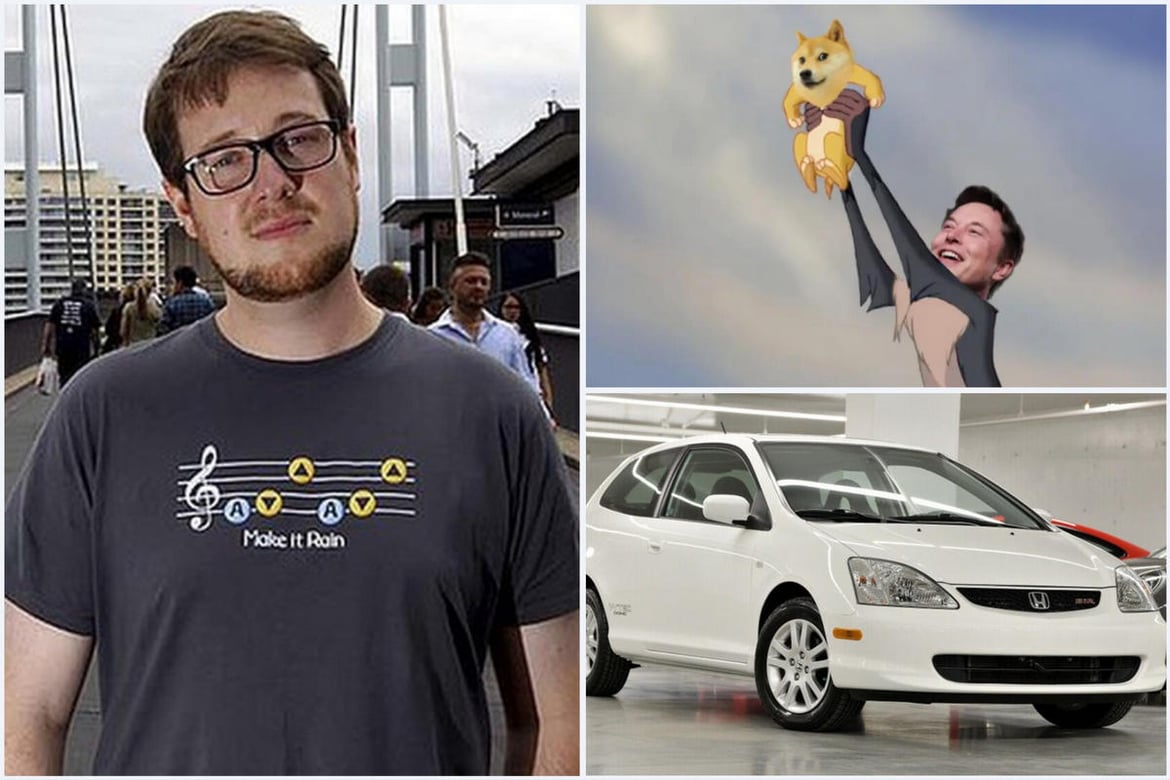 A genius programmer, he created Dogecoin in 2013. Sadly, Billy Markus sold  all his coins to buy a used Honda Civic. Then came Elon Musk and Reddit.  Now Doge can buy the