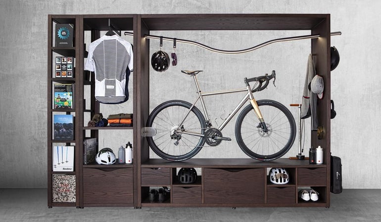 This bike storage solution instantly transforms your bicycle into an ...