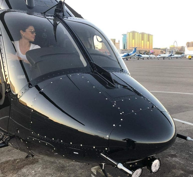 Jeff Bezos' fiancée, Lauren Sanchez, who is a trained helicopter pilot