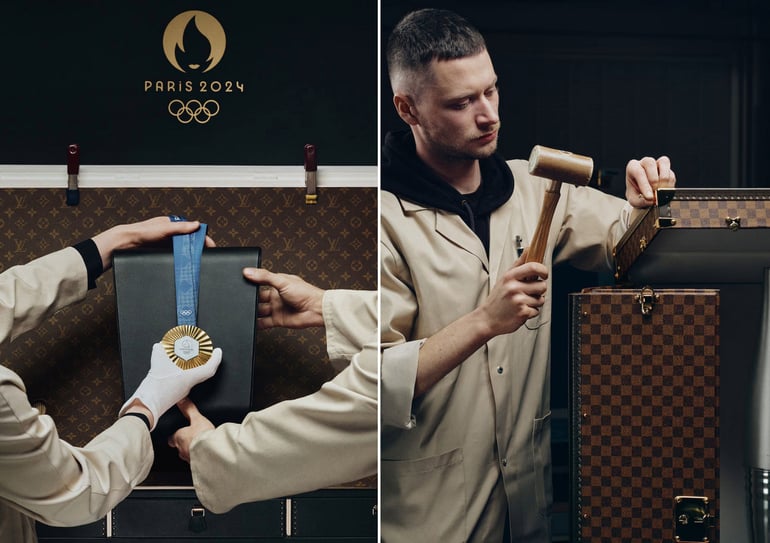 Take a look at the bespoke Louis Vuitton medal trunks, crafted for the ...