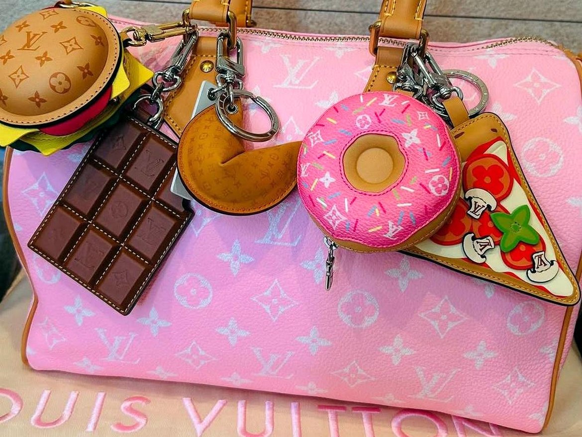 At $1,000 apiece, these Louis Vuitton food charms won't curb