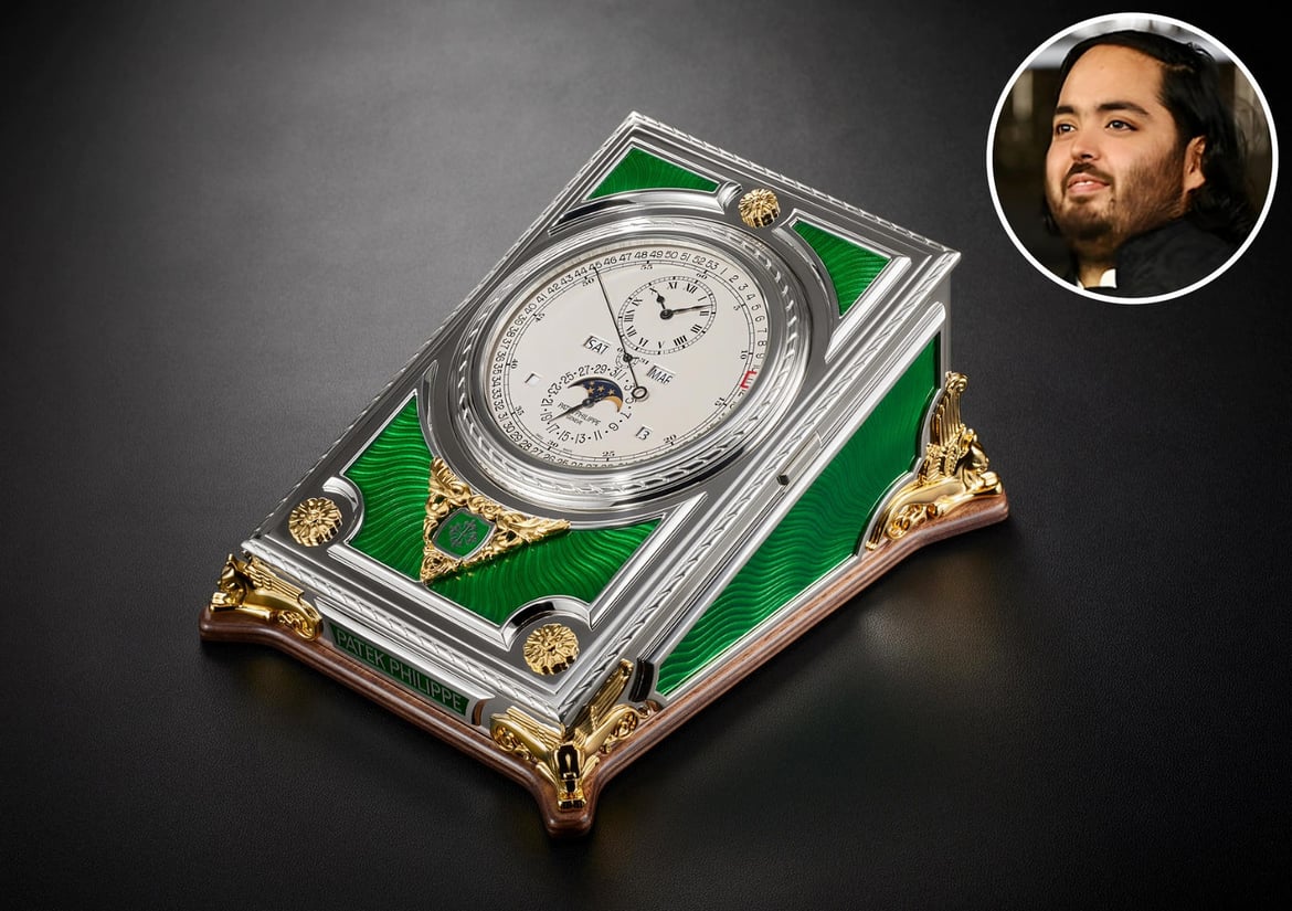 インテリア時計 PatekPhilippeGrandSovereignllSilverGreen インテリア