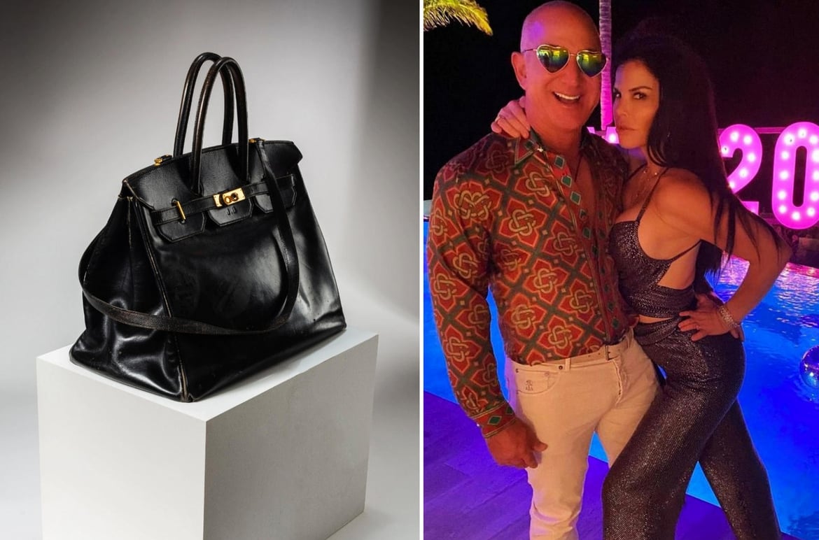 【新品・未使用】HERMES Birkin ノベルティ　ブラック ハンドバッグ A mystery Japanese billionaire outbid Jeff Bezos' wife, Lauren