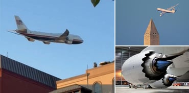Qatar donated 747 flew low over DC
