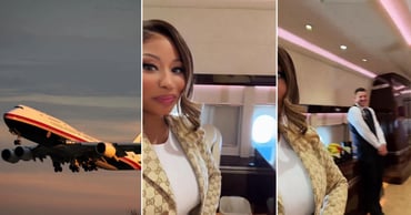 nicki minaj on qatar 747