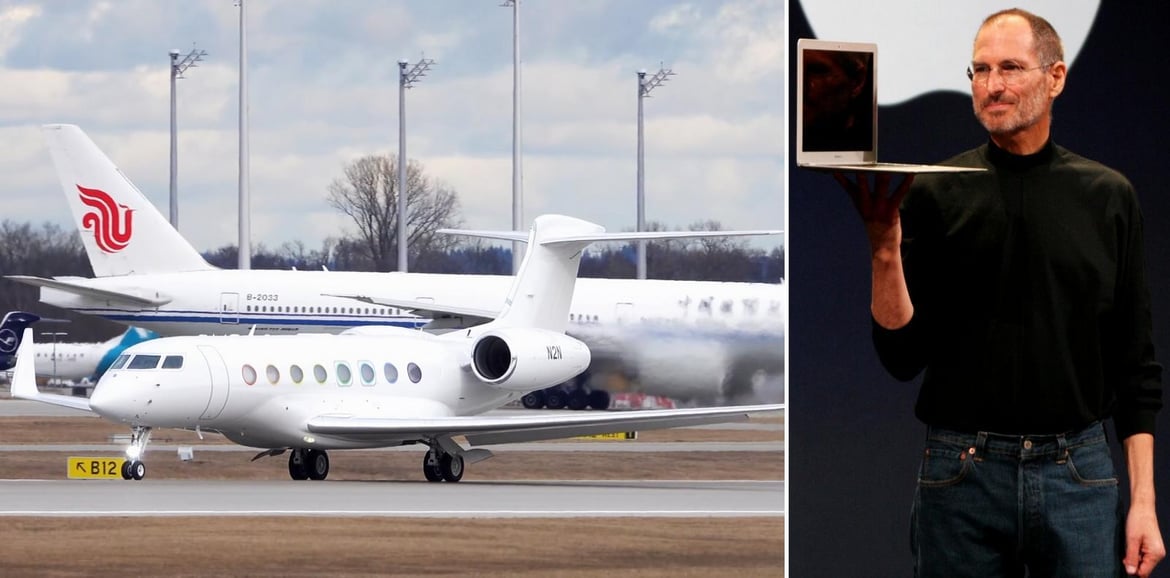 steve jobs jet sold