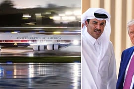 Sheikh Tamim and Donald Trump