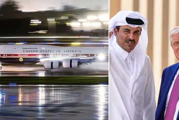 Sheikh Tamim and Donald Trump