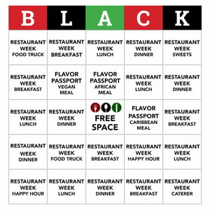 Black Restaurant Week Bingo