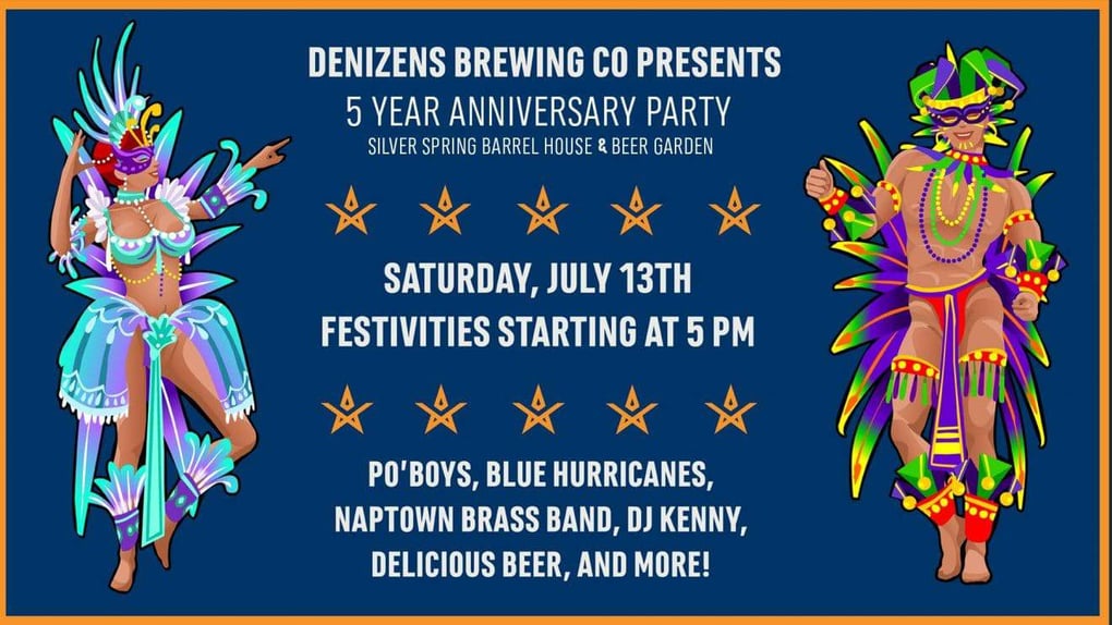 Denizens to Celebrate Anniversary with New Orleans Theme Party