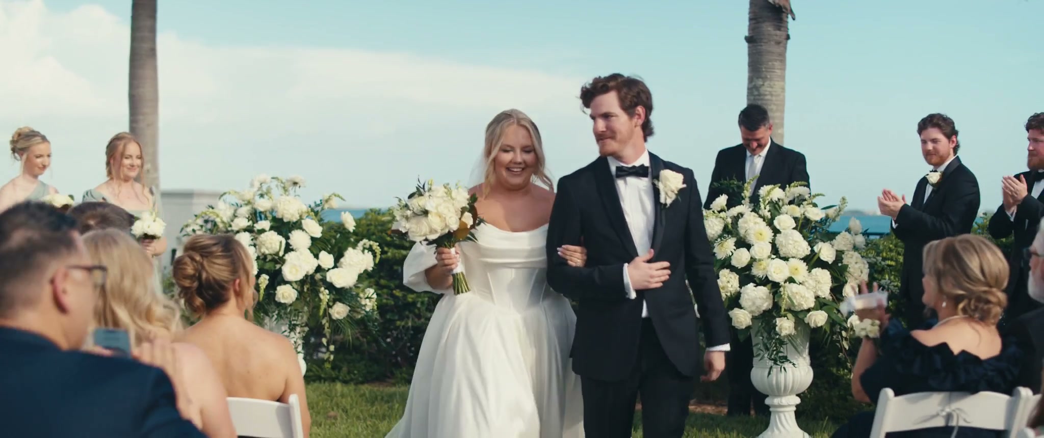 Frame from the wedding film