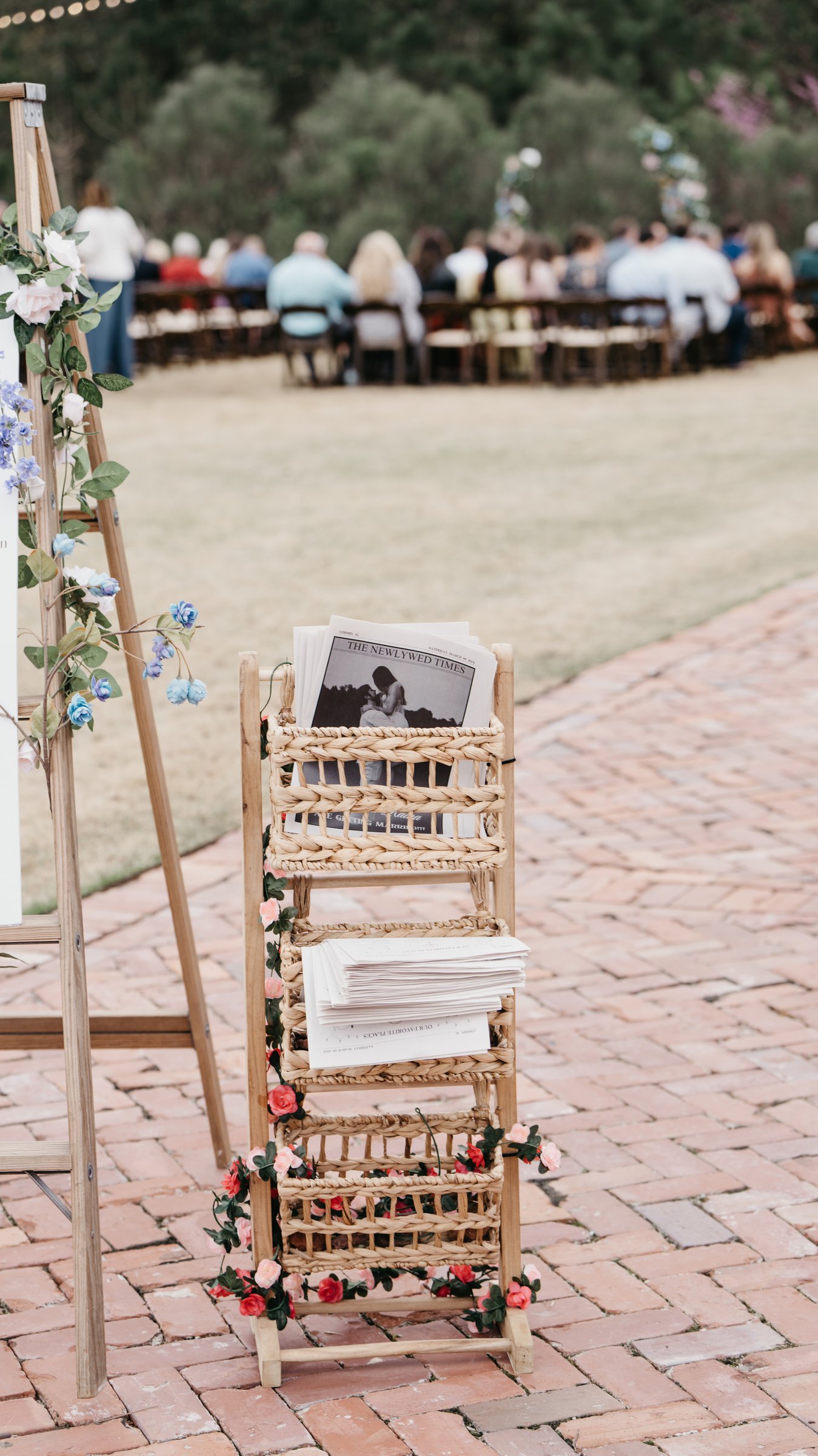 Raina & William Bertrand: The wedding colors and details.