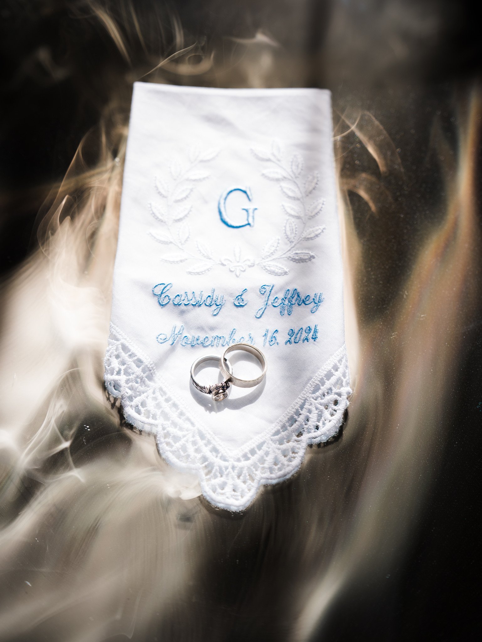 Cassidy & Jeffrey Glass: The dress and wedding details.
