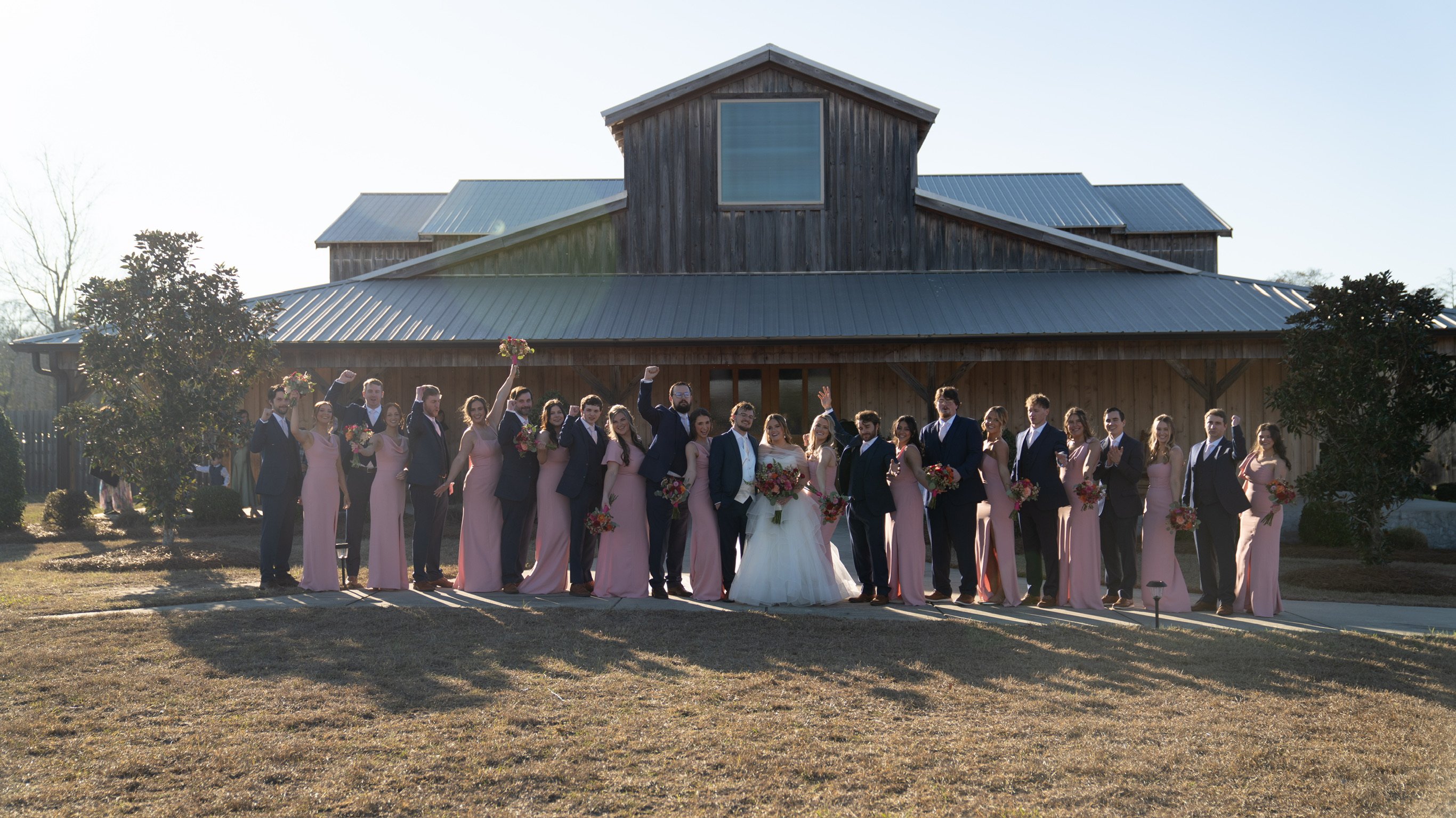 Claudia & Garrett Faulkner: The dress, flowers and wedding details.