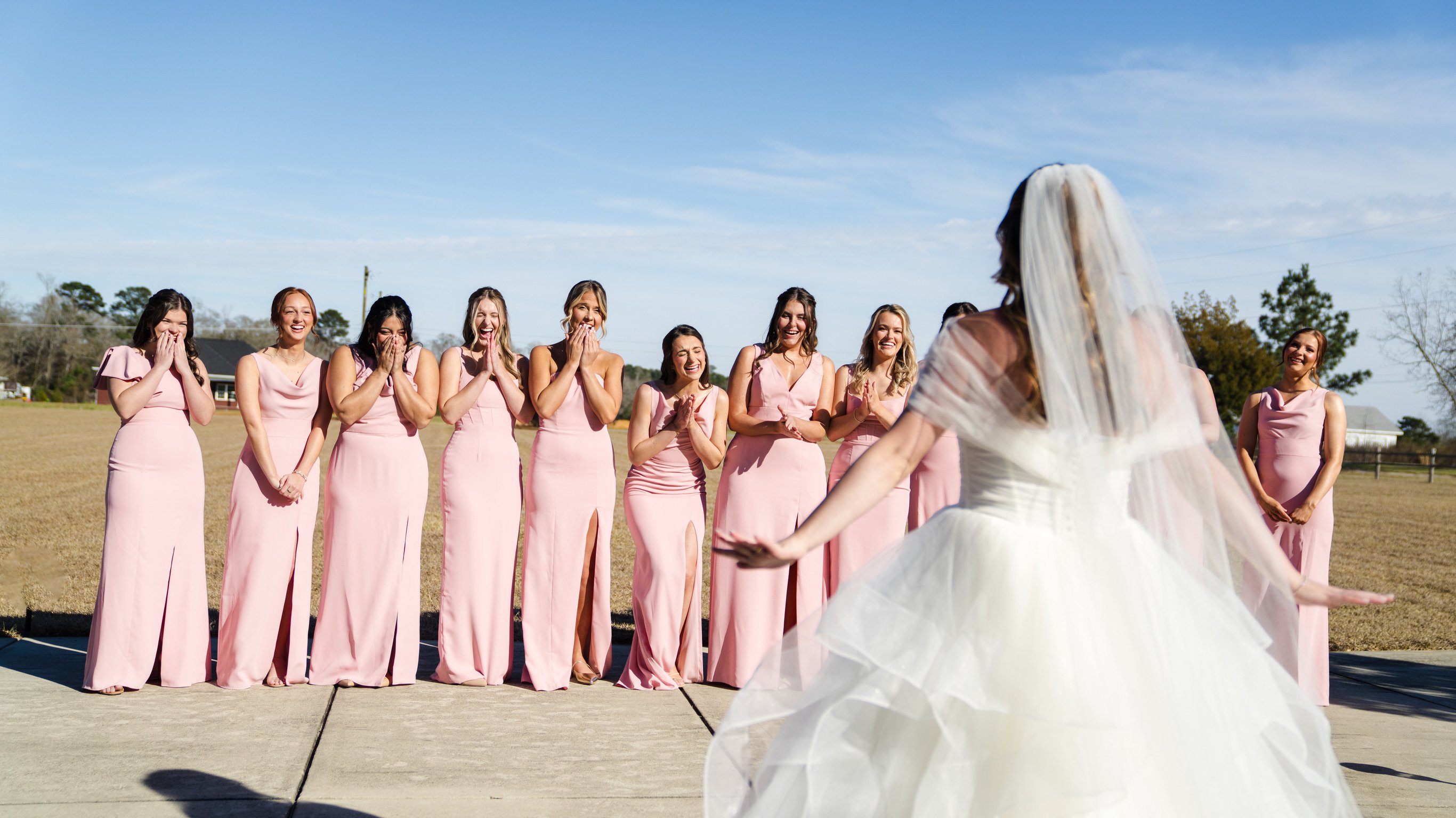 Claudia & Garrett Faulkner: The first look photographs.