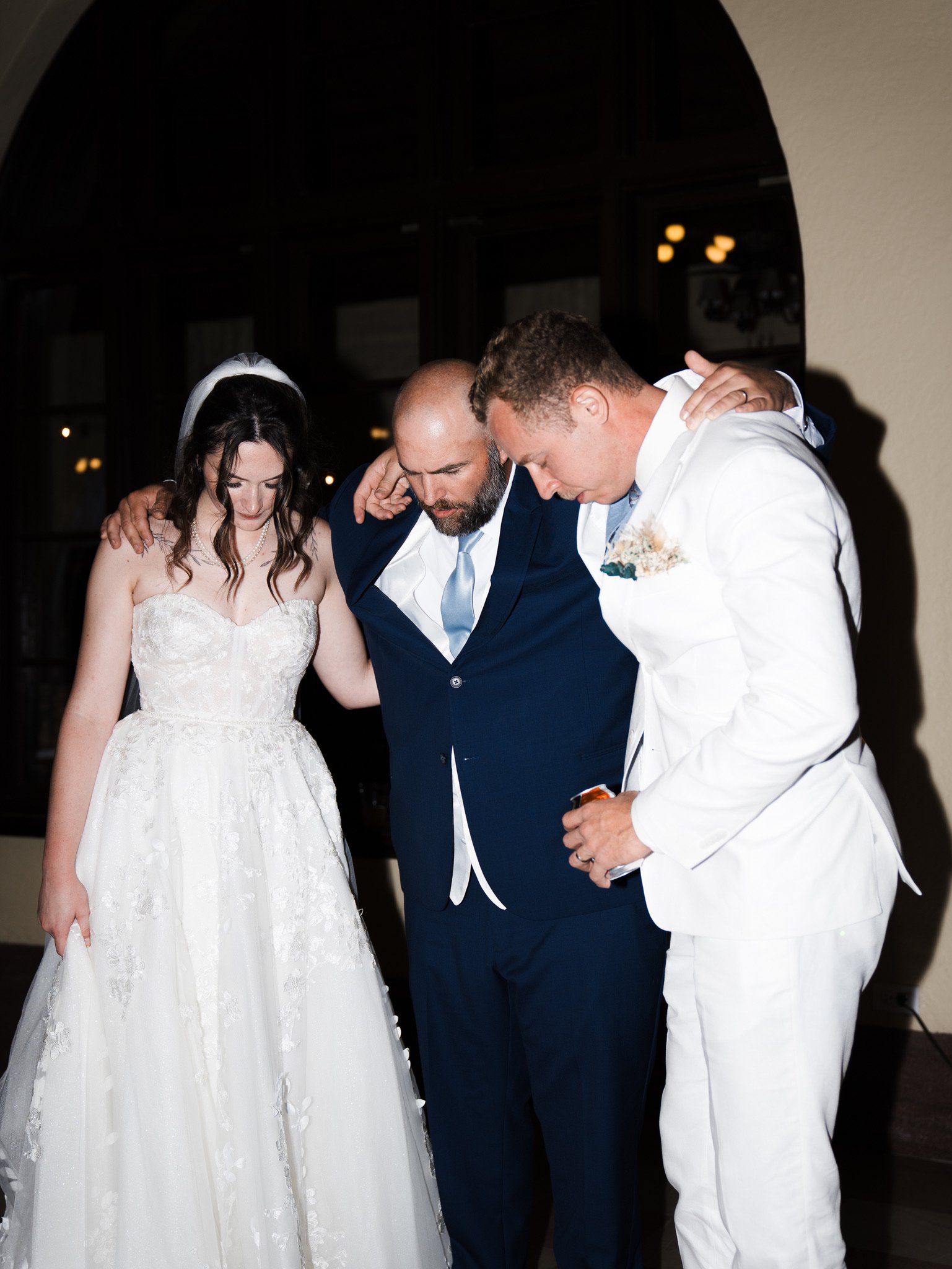 Cassidy & Jeffrey Glass: The bubble send-off.