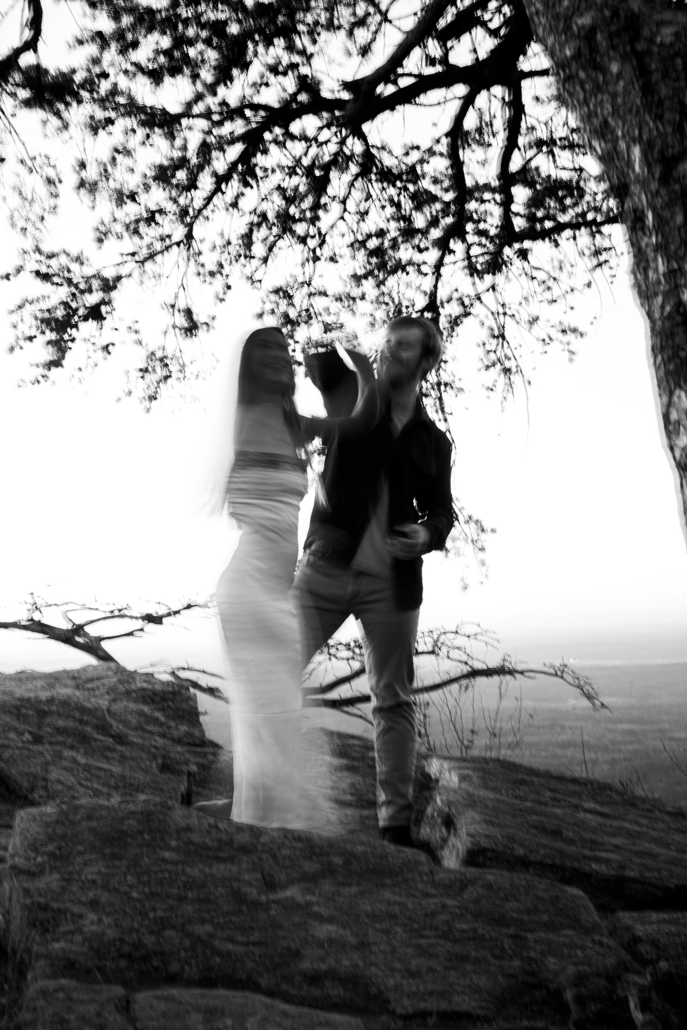 Raina & William Bertrand: The hike and engagement photographs.