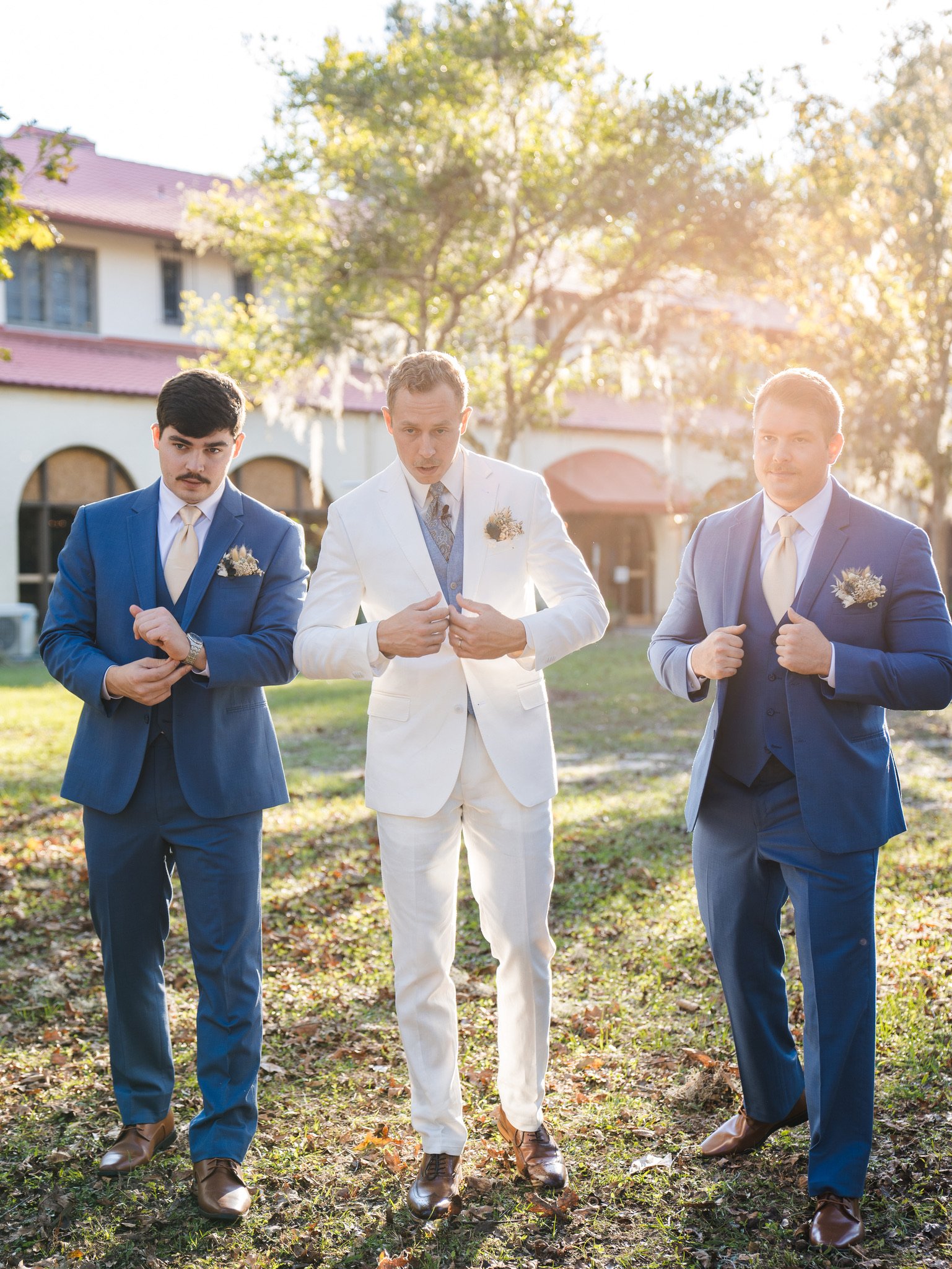 Cassidy & Jeffrey Glass: Jeffrey and the groomsmen.