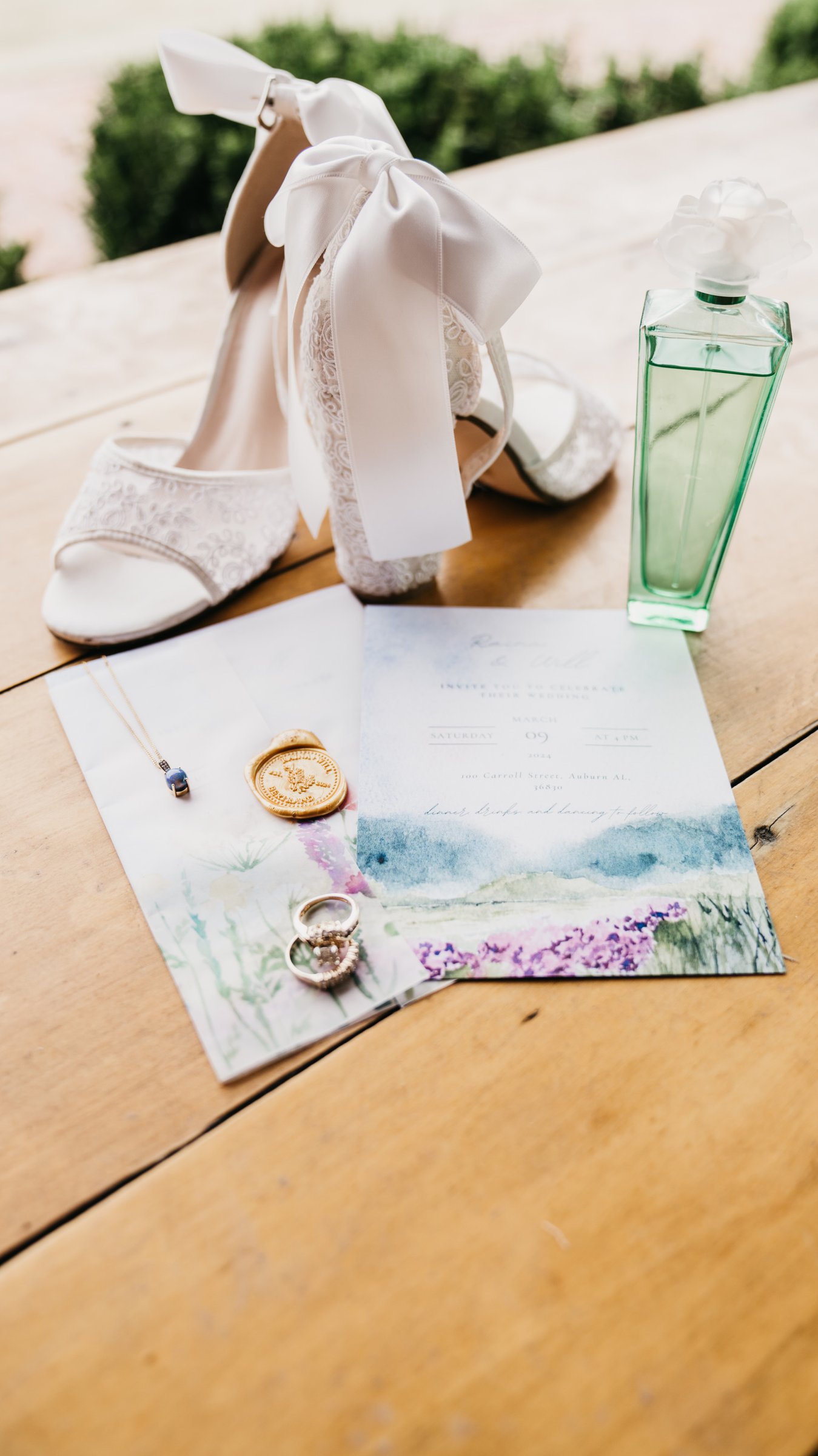 Raina & William Bertrand: The wedding colors and details.