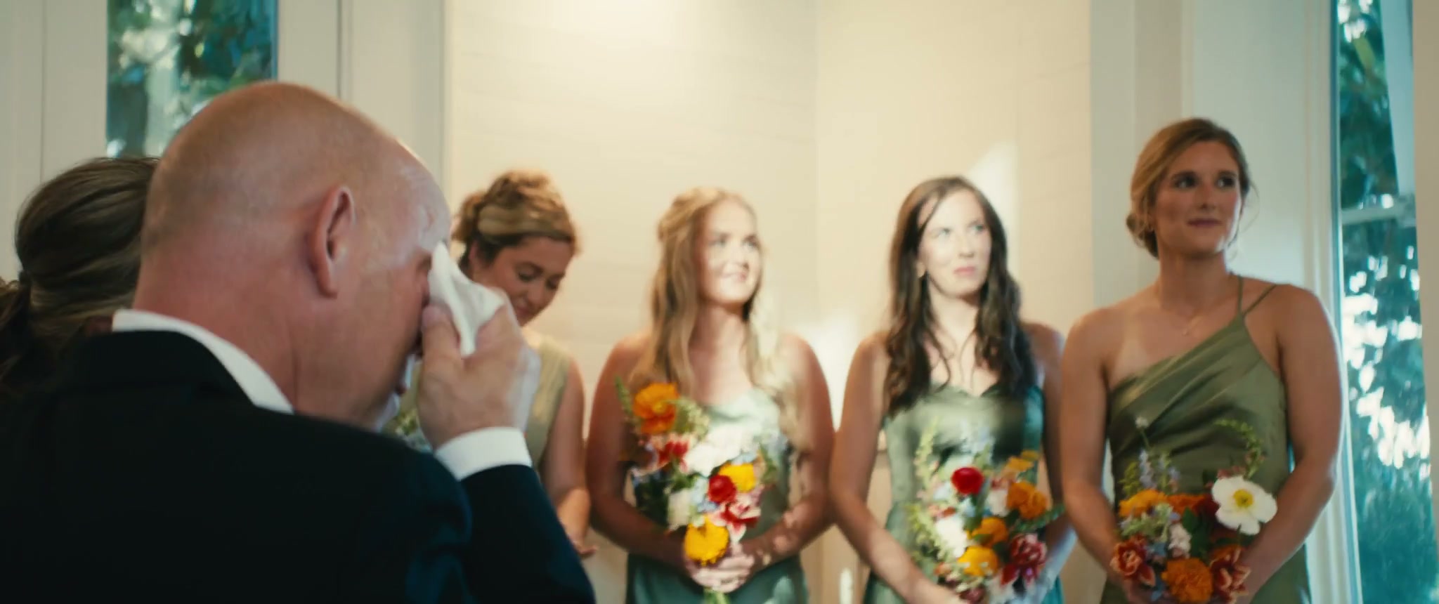 Frame from the wedding film