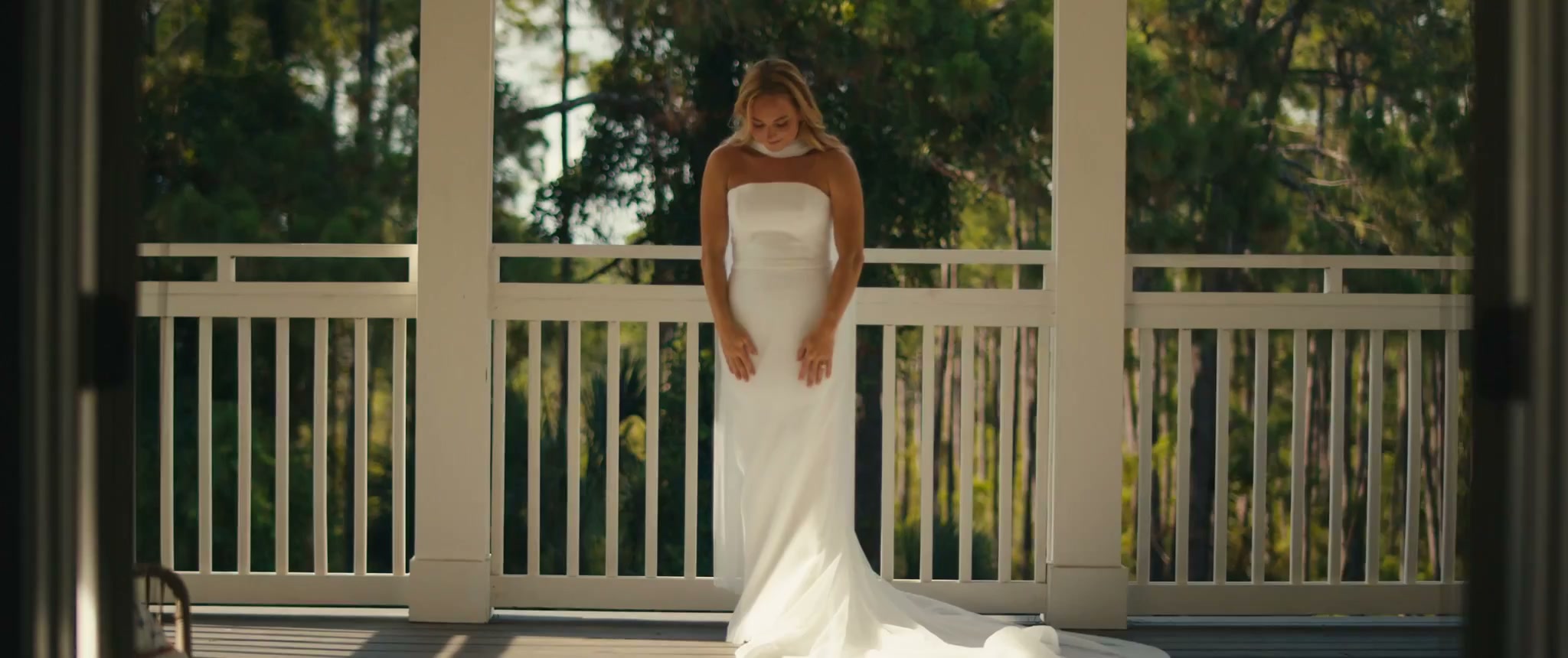 Frame from the wedding film