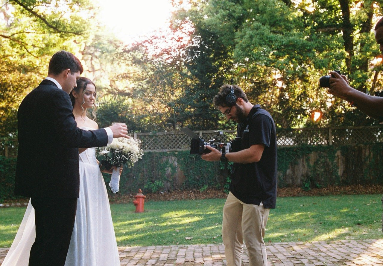 Making the film.