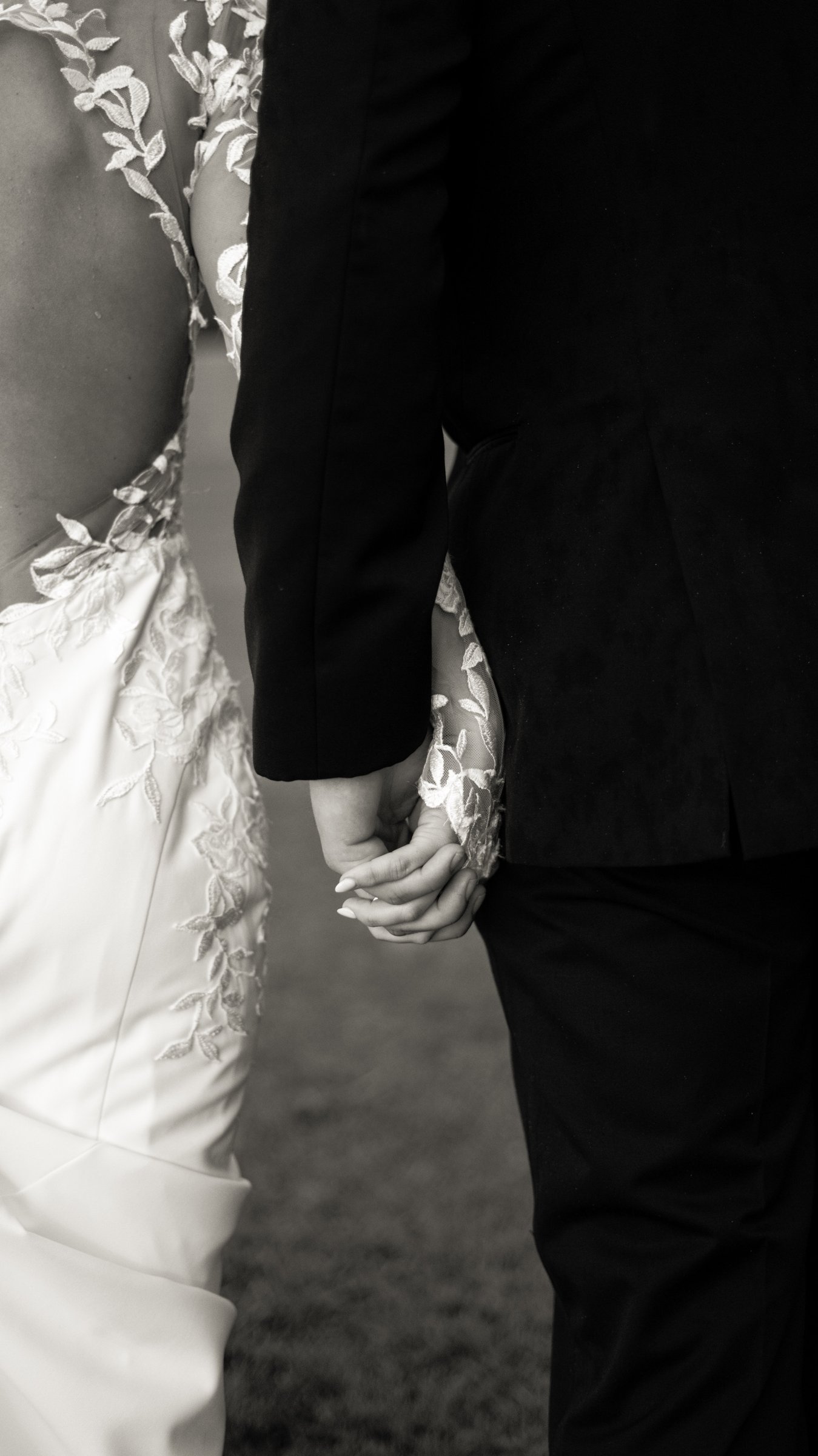 Alex & Lee Davis: The dress, flowers and handwritten words.