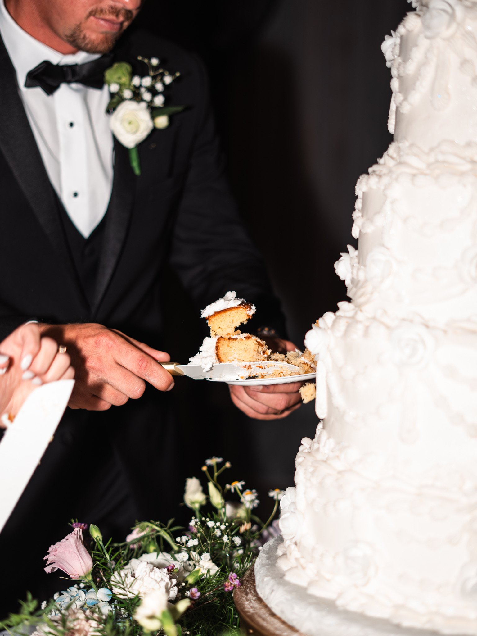 Alex & Lee Davis: The dress, flowers and handwritten words.