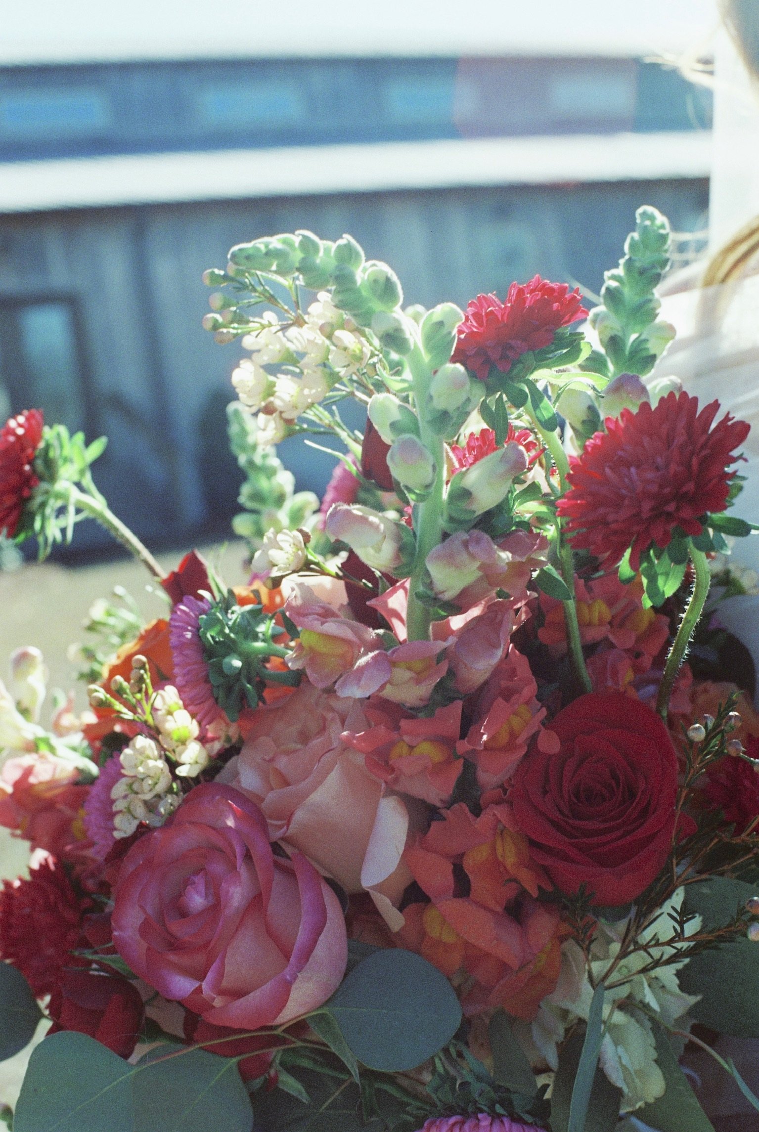 Claudia & Garrett Faulkner: The dress, flowers and wedding details.