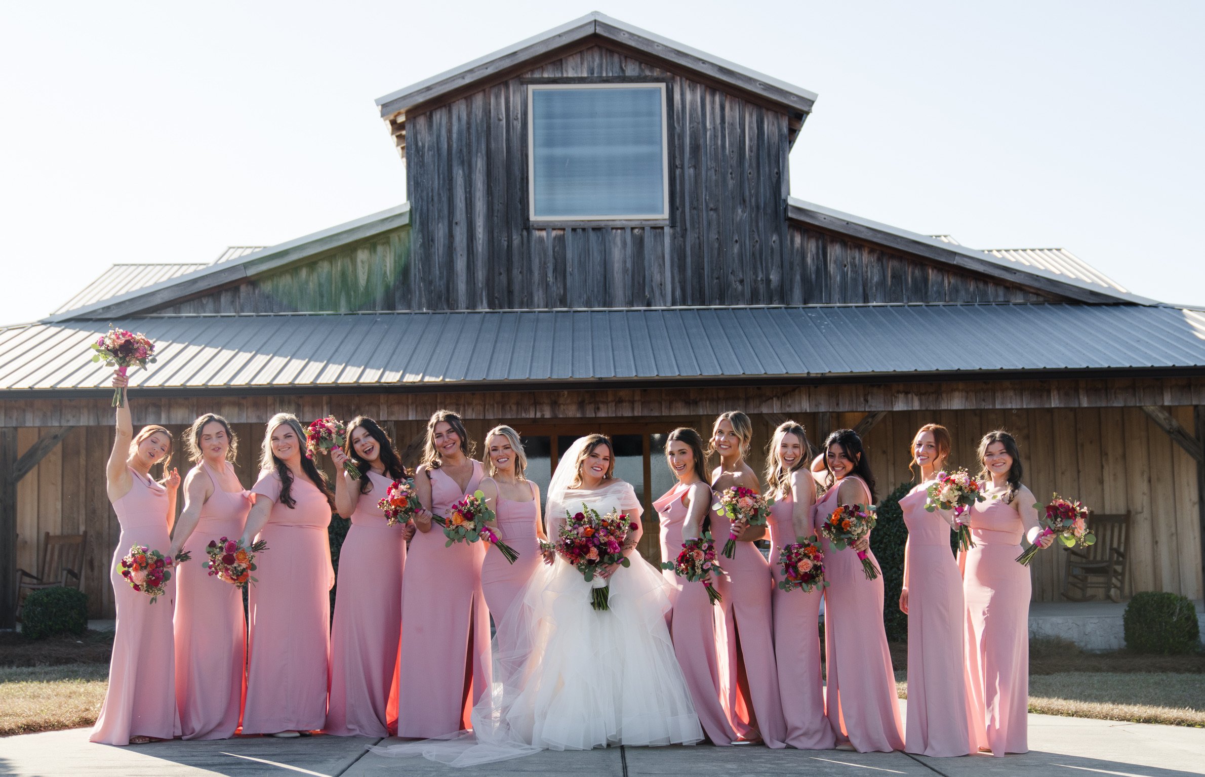 Claudia & Garrett Faulkner: The dress, flowers and wedding details.