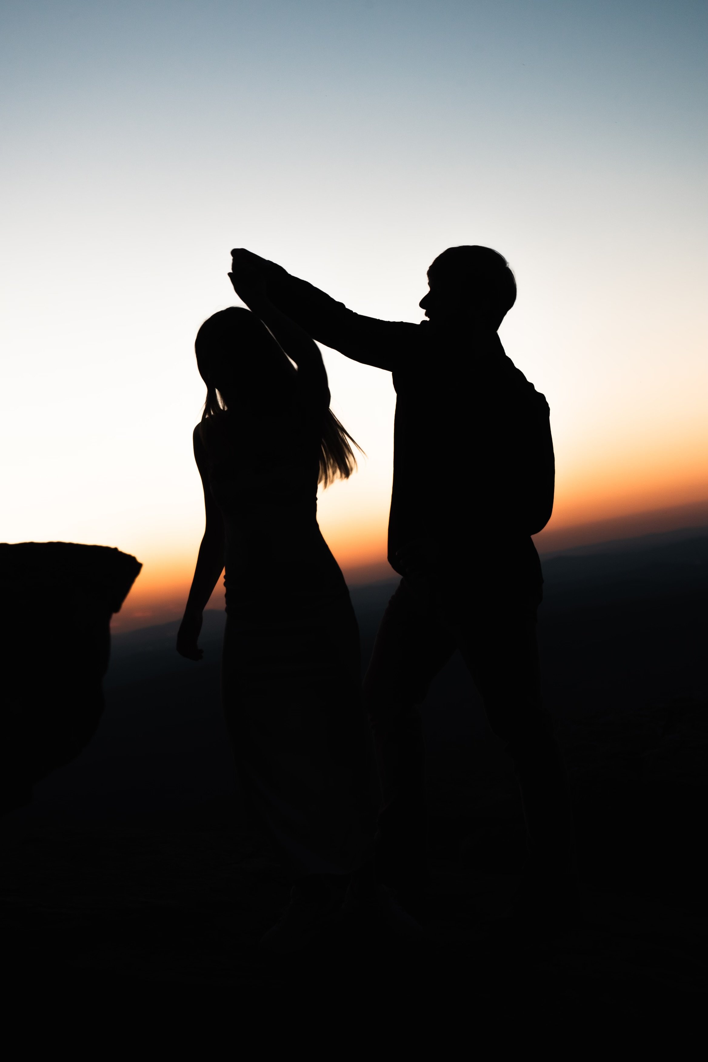 Raina & William Bertrand: The hike and engagement photographs.