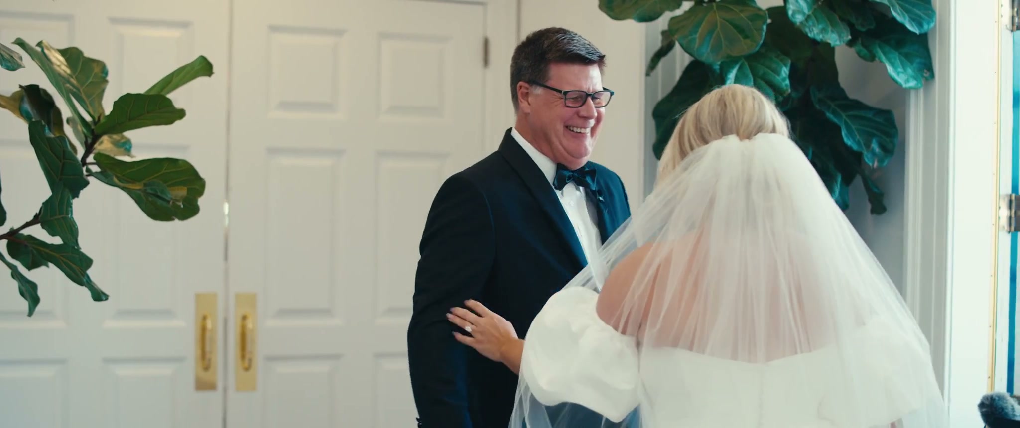 Frame from the wedding film