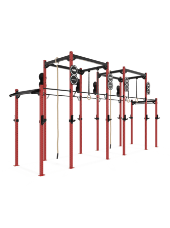 HOLD STRONG Elite - Custom RIG - freistehend - Farbe: Rot/Schwarz