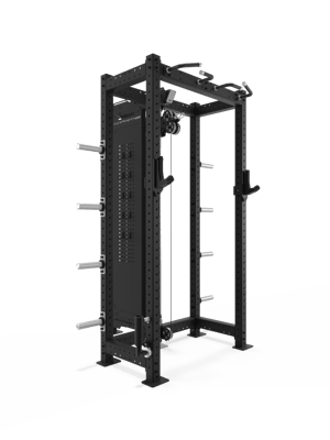 HOLD STRONG Fitness Power Rack mit Dual Kabelzugstation
