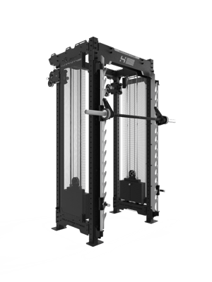 HOLD STRONG Elite - Athletic Kabelzug Rack mit Smith Machine / Multipresse mit Lochblech Abdeckung