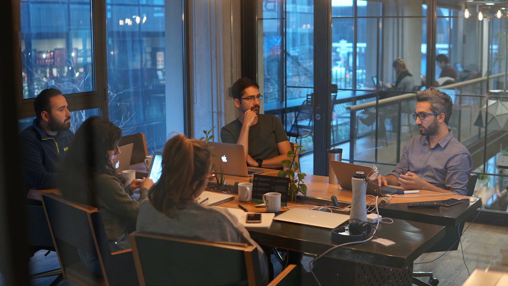 Professional data analytics workspace