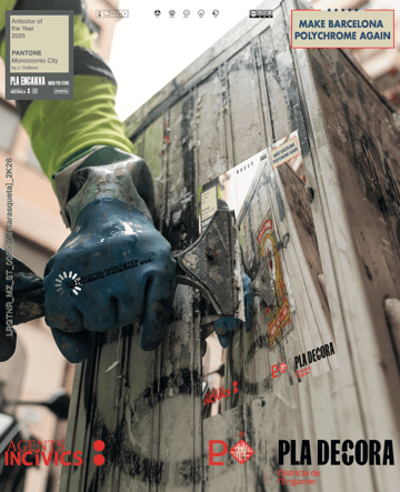 Meta Sticker

A sticker made from an official city photo.

In the image, a municipal worker scrapes stickers off a wall.

Here the image becomes a sticker
and returns to the wall.

The loop begins.

If someone tries to remove it,
they are simply re-enacting the image on the sticker.

The act of erasing
turned into an image.

The image
turned into a sticker.

The sticker
turning urban cleaning into an accidental performance.

A meta-sticker:
a sticker about the act of removing stickers.

“Scraping this sticker means obeying it.”

#lepegatinier
#pegatinism
#metasticker
#streetartbarcelona
#urbanloop 🧷