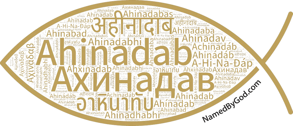 Ahinadab in languages of the Bible
