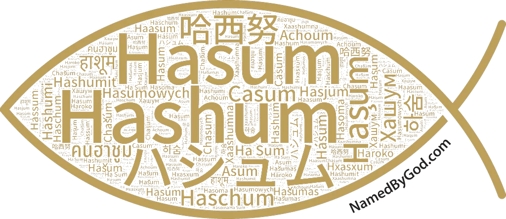 Hashum in languages of the Bible