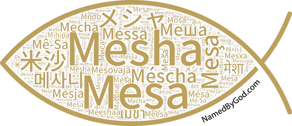 Mesha in languages of the Bible