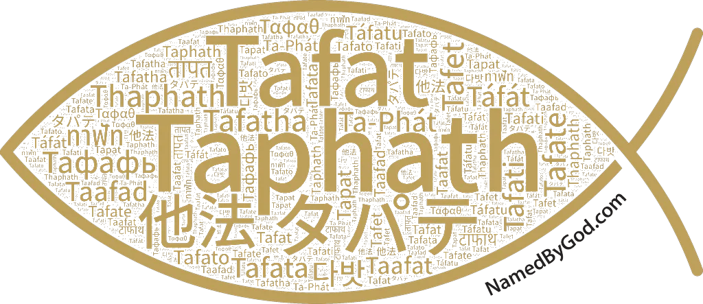 Taphath in languages of the Bible