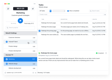 Hubstaff time tracker software