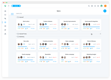 Hubstaff Tasks Epics