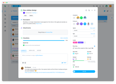 Project time tracking in Hubstaff Tasks